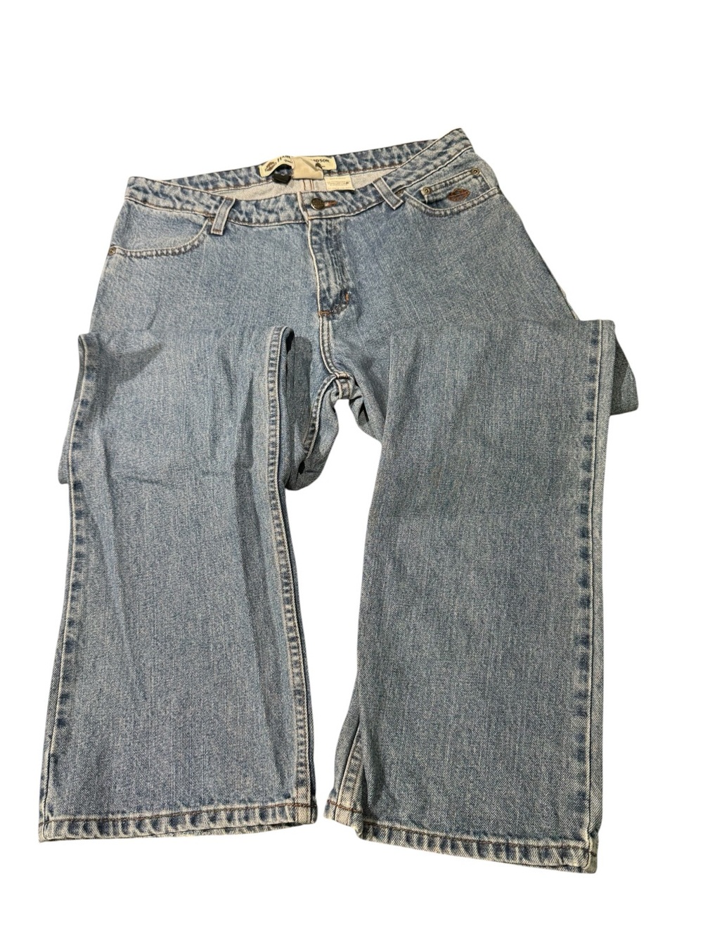 Vintage Harley-Davidson Straight Leg Medium Wash Women's Denim Jeans Size 10 - Picture 8 of 9
